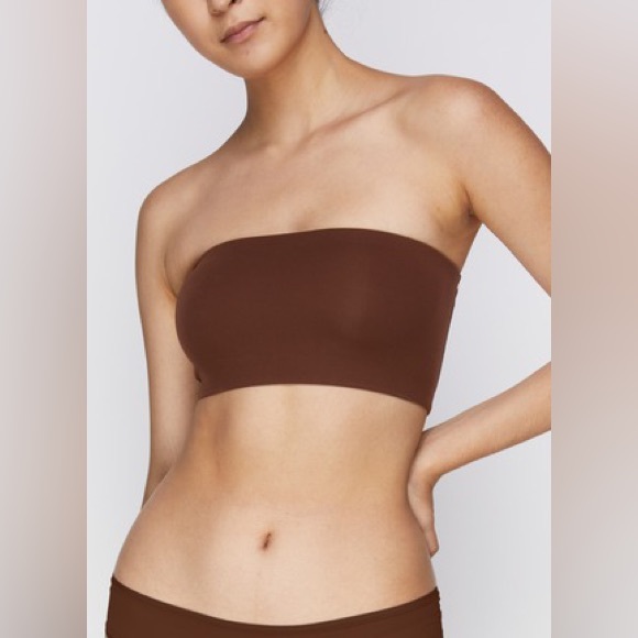 SKIMS FITS EVERYBODY BANDEAU BRA COCOA TUBE BRA XL - Picture 1 of 2